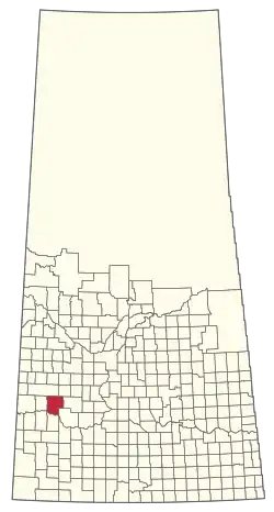 Location of the RM of Snipe Lake No. 259 in Saskatchewan