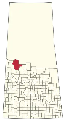 Location of the RM of Meadow Lake No. 588 in Saskatchewan