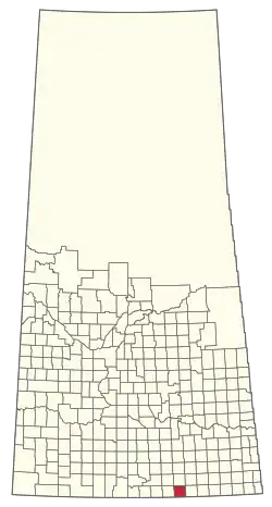 Location of the RM of Lake Alma No. 8 in Saskatchewan