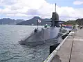 JS Kuroshio (SS 596) at the Maizuru Naval Base.