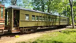 Stewartstown Railroad Coach 1158 at the Reimold picnic grove