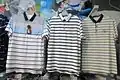 Striped shirt sold at market in China