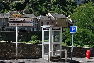 Street furniture in Saint-Laurent-d'Olt