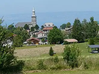 A general view of the area looking toward Lake Geneva