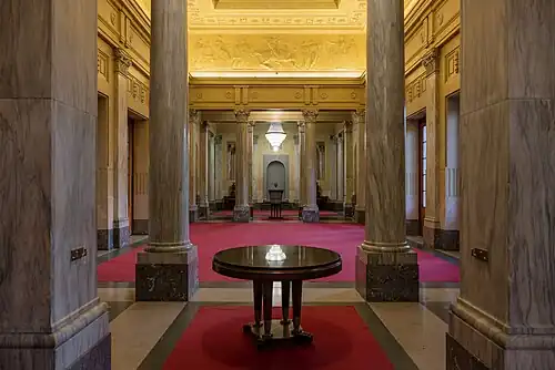 The Royal Hall designed in 1931 by the architect Ulisse Stacchini