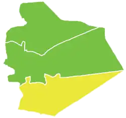 Map of Salkhad District within Suwayda Governorate