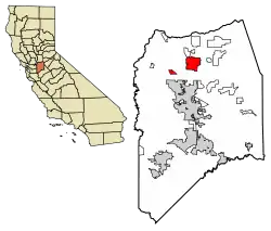 Location of Lodi in San Joaquin County, California
