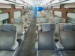 First class interior (Car 3) of class 110000