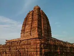 One of the Alampur Navabrahma Temples built by Chalukya Empire between the 7th and 10th centuries.