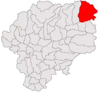 Location in Bistrița-Năsăud County