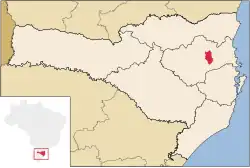 Location of Indaial