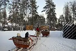 Santa Claus Village at Rovaniemi, Finlnd