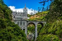 View of Las Lajas Sanctuary