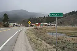 Entering Sargents from the north.