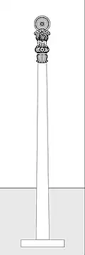 General proportions of the pillar, after John Irwin.