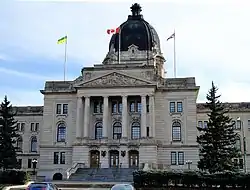 The Saskatchewan Legislative Building, Regina, was the tallest freestanding structure in Saskatchewan from 1912 to 1927