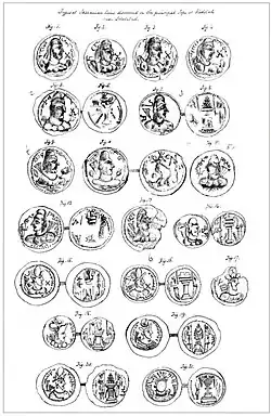 Alchon Hun, Sassanian and Kidarite coins from Tapa Kalan (Hadda 10)