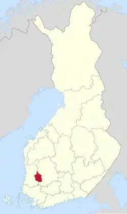 Location of Sastamala in Finland