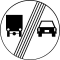 End of overtaking by trucks prohibition