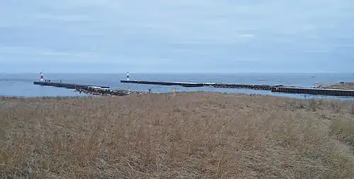 View of structures looking northwest