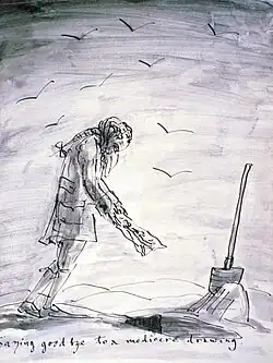 Saying Good bye to a mediocre drawing. Pen&nbsp;and&nbsp;Ink&nbsp;Wash