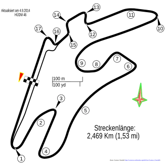 Layout of the Berlin-Tempelhof Formula E street circuit