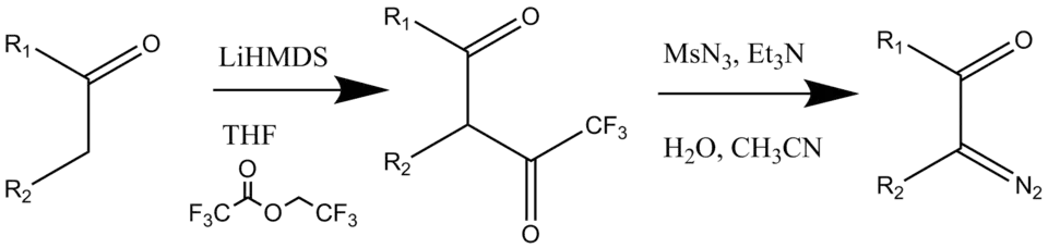 Scheme 9:Formation of Diazo Ketones by a Diazo Group Transfer Method