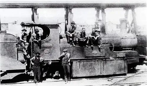 Scotia Class no. 12 Canada at Port Nolloth locomotive sheds