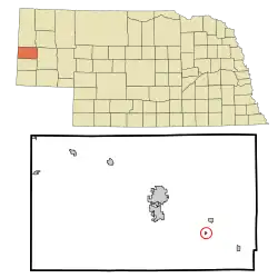 Location of Melbeta, Nebraska
