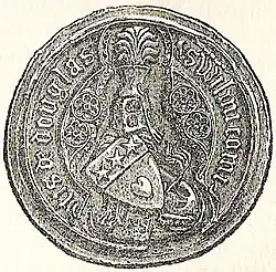 Seal attributed to William, 1st Earl of Douglas,
