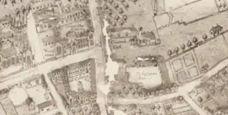 Buildings of Canterbury College in 1588