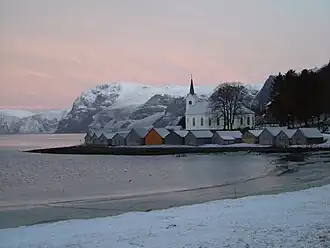Winter view of the church