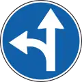 Go straight or turn left