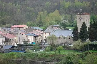 Serdinya seen from Route nationale 116