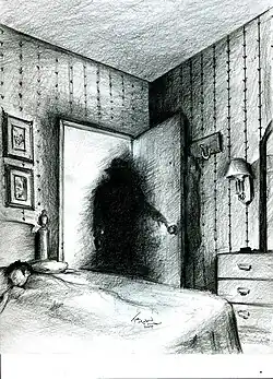 Illustration of a shadow person.