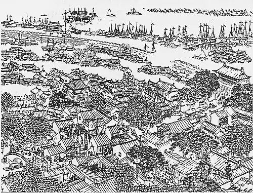 A Ming Dynasty drawing of Shanghai