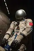 Shenzhou 5 space suit worn by Yang Liwei displayed at the National Museum of China