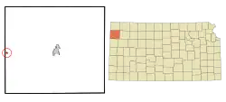 Location within Sherman County and Kansas