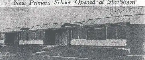 The first school in Shortstown, built in 1957.[16]
