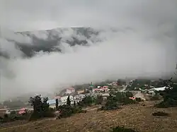 Cloudy view of Shur Mast