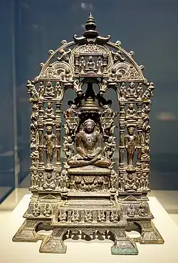 Jain shrine of Parshvanatha. Copper alloy. Khajuraho region, 1097