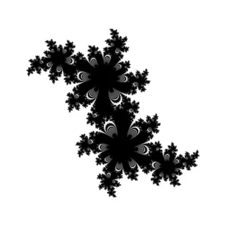 Julia set of quadratic polynomial with Siegel disk for rotation number [3,2,1000,1...]