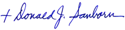 Donald Sanborn's signature