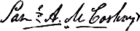 Samuel Allen McCoskry's signature