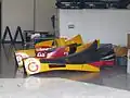 Some Galatasaray carbon-fibre car parts in the garage at Silverstone Circuit (2010)