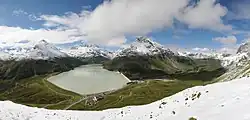Silvretta reservoir panorama