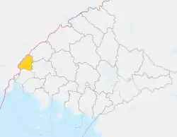 Sinŭiju location within North Pyongan Province