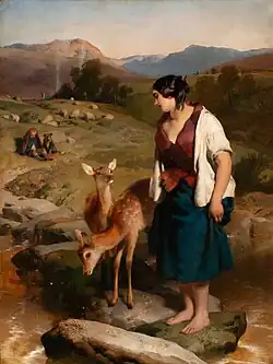 The Highland Lassie by Edwin Landseer