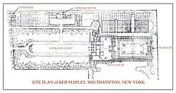 Site Plan of Red Maples in 1918.