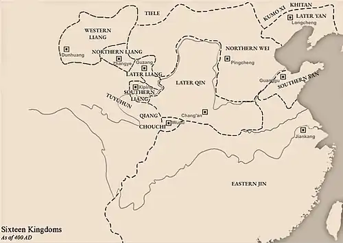 Southern Yan in 400 AD